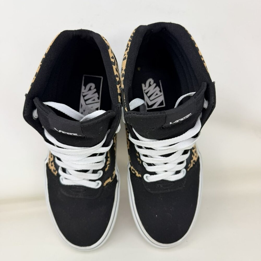 Vans Ward Platform Cheetah Print Sneakers Shoes Black Tan Women’s 99 - Picture 5 of 6